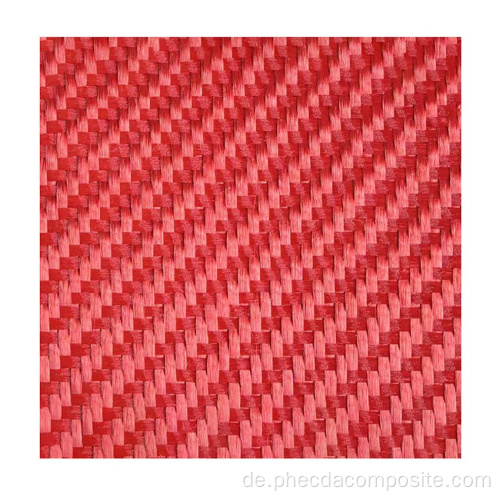 Roter Twill Para Aramid Faserstoff